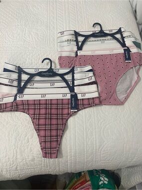 GapBody Women's Pink Patterned Cotton Briefs - 6-Pack